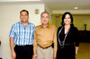 24052009 Omar Bazán Flores, Ernesto Sánchez Viesca y Leticia Jaramillo de Sánchez Viesca.