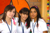 31052009 Maestra Livier Soriano Solís junto a sus alumnos de nivel secundaria del colegio Cervantes.