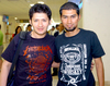 11062009 . Sigifredo Valdés y Daniel Ruiz regresaron a la Ciudad de México después de asistir al concierto de Metallica.