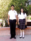 07062009 Víctor Andrés Juárez Rodríguez  y Diana Estefanía Duéñez Solís, representarán a Coahuila en la IX Olimpiada Nacional de Matemáticas para alumnos de secundaria del colegio Cervantes.