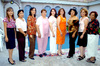 17062009 Graciela Ivette Gutiérrez Estrada junto a las asistentes a su fiesta prenupcial organizada por Patricia Estrada.