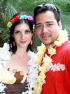 24062009 Adriana y Mauricio, el día en que celebraron su despedida de solteros.
