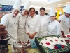 Después de la exhibición los asistentes degustaron todas esas delicias.