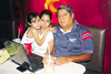 21062009 Karla Aracely, Byanet y Carlos Saúl Alvarado en un restaurante de la localidad.