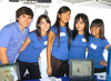 27062009 José Luis Espino, Mariana Pliego, Sofía Reséndez, Omarye Heredia y Alejandra Montoya, en reciente evento estudiantil.
