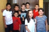 01072009 Festejado. Benjamín Ayup Boone con sus amigos Lalo, Karim, Jaime, Julián, Emiliano, Ivana y Alejandra.