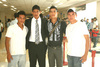 03072009 Isabella y Jorge Montaña recibieron a Eduardo Palacios, quien llegó de Guadalajara.