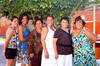 18072009 Lourdes Alvarado rodeada de sus amigas Olivia Alvarado, Marita Ledezma, Ángeles González, Alma Rodríguez y Vicky Sierra.