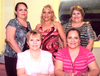 12072009 Elba, Yolanda, Guillermina, Irma y Chely, en reciente evento social.