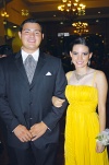 En pareja. Elizabeth Sepúlveda y Miguel Milán.