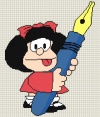 Mafalda, la protagonista de la tira cómica argentina más internacional, regresó en forma de escultura al lugar en el que estaban ambientadas sus aventuras, el mítico barrio de San Telmo de la ciudad de Buenos Aires.