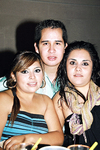 06092009 Jéssica González, Carlos Lozano y Diana Campos.