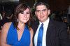 07092009 Elizabeth Corona y Luis Gerardo Aguiñaga, asistieron a una recepción nupcial.