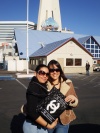 Daniel de la Garza y Fam. apoyando a los Guerreros en el Home Depot en Carson Ca.