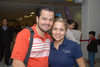 23092009 Vacaciones. Santiago Ayala y Lorena Marín, fueron captados en el aeropuerto.