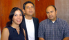 17092009 Brenda Flores, 'Guayo' Valenzuela y Fernando Orihuela.