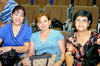 27092009 Irene de Bazán, Mary Martínez y Juanita de Reyes.