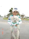 Mi hijo Josué Duarte con su perra 'Chú', guerreros de sangre y corazón