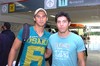 29102009 Viajeros. Elio Castro y Felipe Ponce, jugadores del equipo Santos.