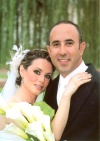 Srita. Siria Alejandra Martínez Jiménez, el día de su boda con el Sr. José Juan Rivera Galván.

Estudio Laura Grageda