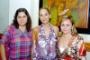 01112009 Irán de Lastra, Lita de Lugo y Laura de Sánchez, en un evento social..