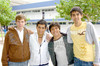 05112009 Estudiantes. Gabriel Pérez, Daniel Salazar, Manuel Villarreal y Neto Ramírez.