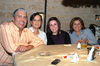 09112009 Jorge Ríos, Carol de Ríos, René y Sandra Sánchez, Alí y Denisse Elías.