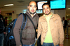 14112009 Víctor Calderón y Rogelio Guzmán momentos antes de abordar su avión que los llevaría a la Ciudad de México.