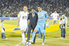 13112009  Capitán del equipo Santos de Brasil, Pelé y Oswaldo Sánchez, Capitán del Santos Laguna.