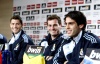 Cristiano dejó una de las imágenes de la jornada en la sala de prensa del estadio Santiago Bernabéu, bromeando con Kaká, rival en el Grupo G del Mundial, y con Iker Casillas, con quien se puede cruzar en octavos de final si España es primera de su grupo y Portugal segunda.