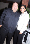 12122009 Gloria Irene Ibarra y José Antonio Vázquez, en un evento social efectuado recientemente.