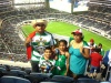 Esta foto es de el nuevo estadio de los Cowboys en Arlington TX Jose Lopez, Lorena Barron, Daisy Lopez y Frankie Lopez