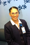 06012010 Edith de la Cruz, le encanta el área de quirófano, dice que una enfermera debe siempre tener buena actitud y aptitud.