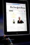 Apple presentó hoy, su nuevo ordenador de tableta, el 'iPad'.