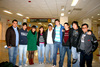 12022010 Guadalajara. Los jóvenes Zapata integrantes del Taller de Ecología, acompañados por los profesores Ramos y Sandoval.