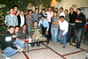 15022010 José Gutiérrez rodeado por sus amigos el día de su cumpleaños.