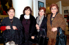 16022010 Laguneras. Gloria Valdés de López, Gabriela Faya, Mavisa Rodríguez y María Elisa Garagarza de Madero.