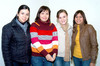 23022010 Público asistente. Fabiola Favila, Carolina Olhagaray, Mariana Torres y Flavia.
