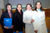 07032010 Asistentes. Nadia Facusseh, Rocío Alvarado, Ángeles Cháirez y Cecilia Medina.