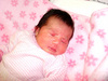 09032010 Preciosa y en pleno sueño se captó a Annete Tueme Díaz Ceballos que nació el sábado 6 de marzo.