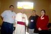 10032010 Felipe Muñoz, Sr. Obispo J. Guadalupe Torres, Gerardo Triana y Elba Núñez.