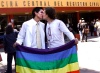 Entre protestas a favor y en contra afuera del GDF, se efectuaron las primeras cinco bodas entre homosexuales en la capital.