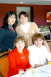 16032010 Nydia Orozco, Laura de Robles, Paty Alburquerque y Claudia Mascorro.