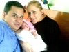 Silvia de Ramirez y Andres Ramirez a un mes de nacida su bebe Gabrielita. Enviada por Silvia Maria Jumenez del Rio