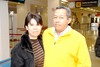 22032010 Hermosillo. Iniciaron un viaje de trabajo Tina Michel y José Villa.