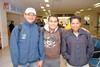 22032010 México. Raúl Ortiz, Carlos Martínez y Alberto Rosales llegaron a Torreón para tratar asuntos de trabajo.