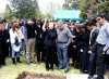 La comunidad estudiantil y académica del Instituto Tecnológico de Monterrey, rindió un homenaje a los dos alumnos fallecidos.