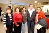 29032010 Roma. Josefina Chávez, Estela de Anaya y Guillermo Anaya Carrillo recibieron a Patricia y Claudia Anaya.