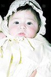 La pequeña Isabella Abdo Cruz.