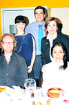 25042010 Cristina Pineda y Ricardo Covalín reunidos en una comida con los directivos de conocida tienda departamental.